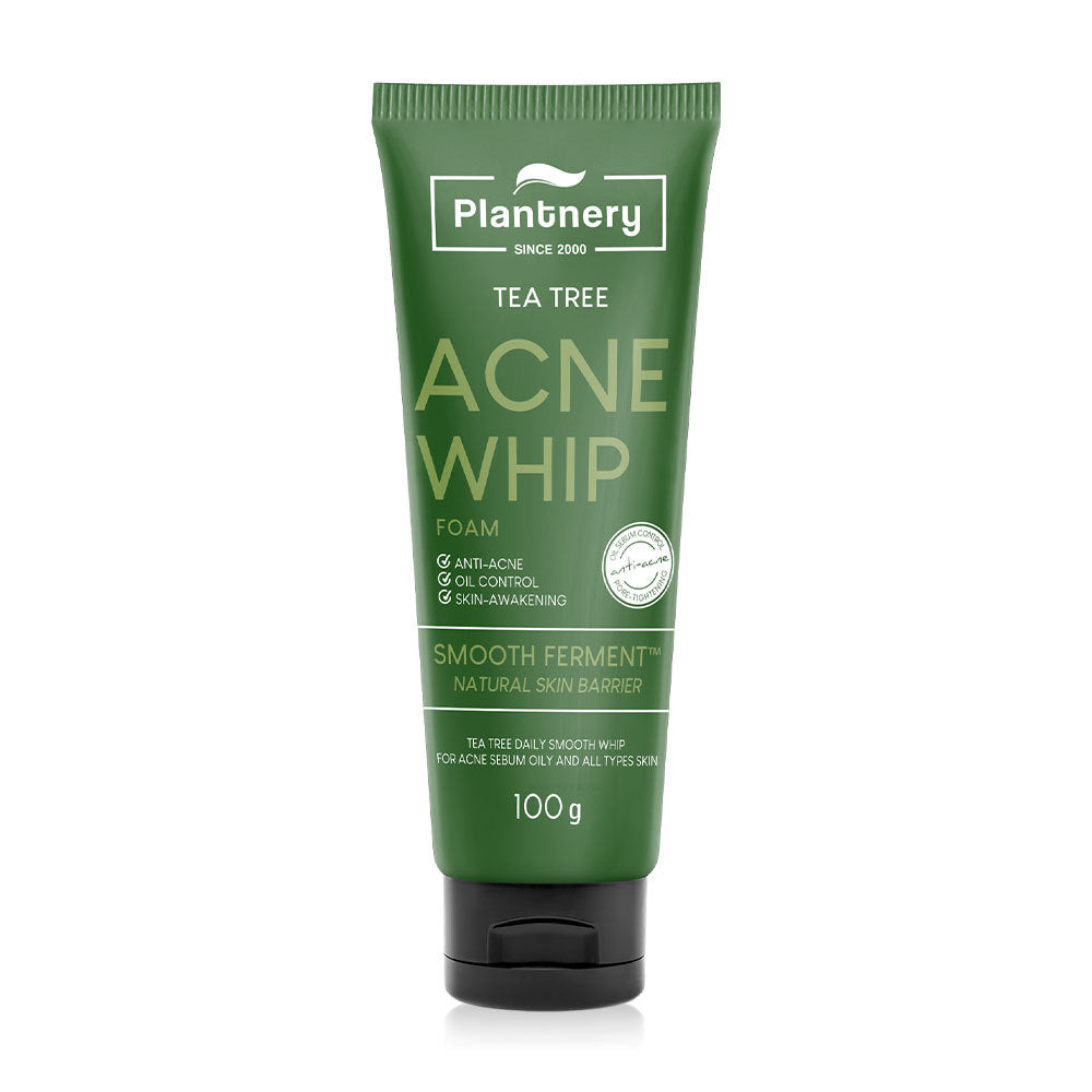 Plantnery Tea Tree Acne Whip Foam 100 g., Пенка на основе масла чайного дерева для проблемной кожи 100 гр.