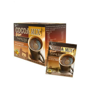 Mistine Slim Mate Cocoa Mix Plus English Malt 10 pcs.*15 g., Напиток для похудения "Какао + Английский солод" 10 пак.*15 гр.