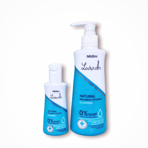 Mistine Lady Care Natural Balance Hygienic Cleanser(Blue) Set 200 ml. + 50 ml., Очищающий гель для интимной гигиены "Натуральный баланс" 200 мл. + 50 мл.
