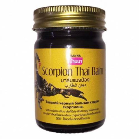 Banna Scorpion Thai Balm 50 g., Тайский черный бальзам с ядом скорпиона 50 гр.