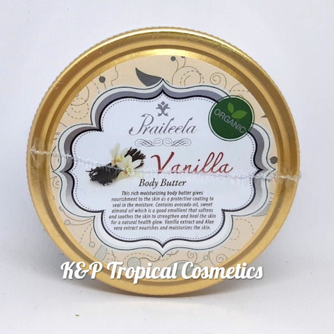 Praileela Vanilla Body Butter 250 g., Органический баттер для тела "Ваниль" 250 гр.
