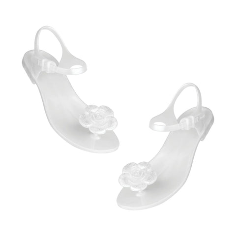 ZHOELALA FLOWER women's sandals, Сандалии женские "Цветок" White